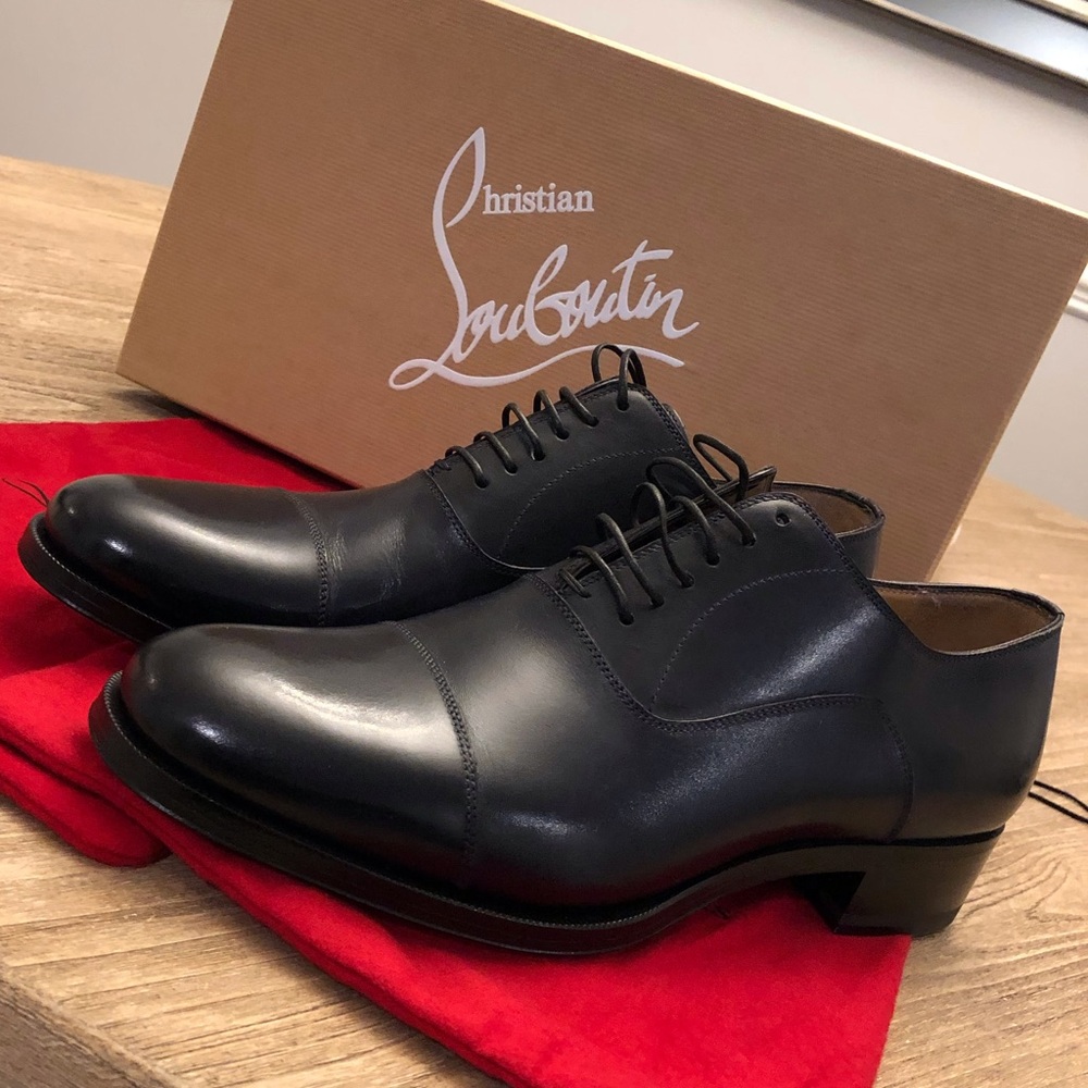 Christian Louboutin Navy Men’s Dress Shoes